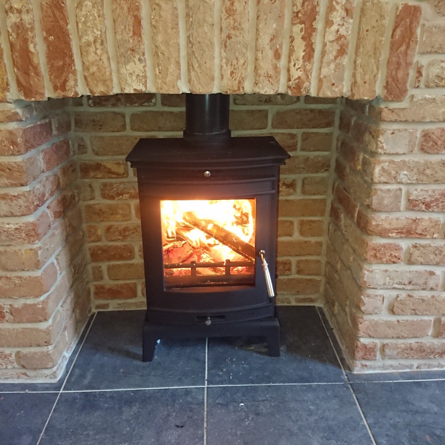 Domestic log burner
